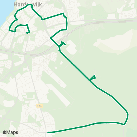 RRReis Harderwijk - Ermelo map