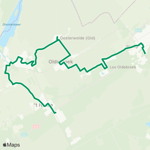 RRReis 't Harde - Wezep map