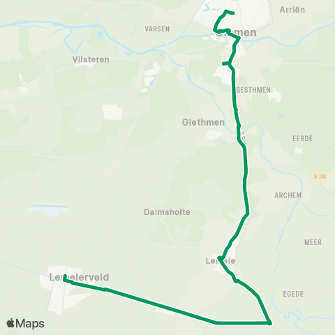 RRReis Lemelerveld - Ommen map