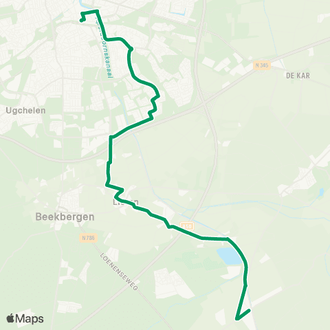 RRReis Loenen - Apeldoorn map