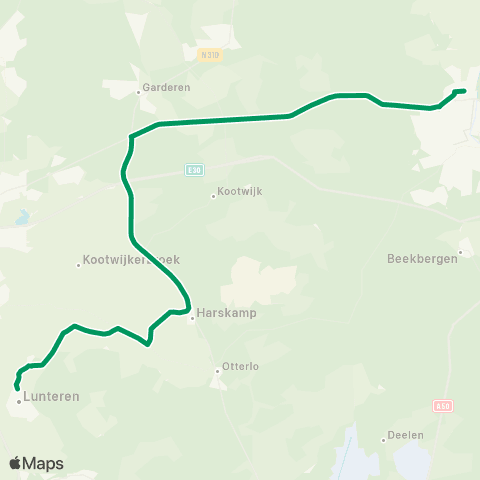 RRReis Lunteren - Apeldoorn SG J. Fruytier map