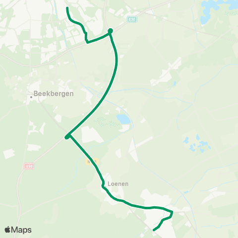 RRReis Apeldoorn De Maten - Eerbeek map