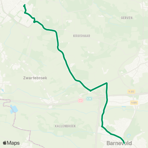 RRReis Nijkerk - Barneveld map