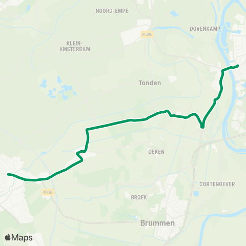 RRReis Eerbeek - Zutphen map