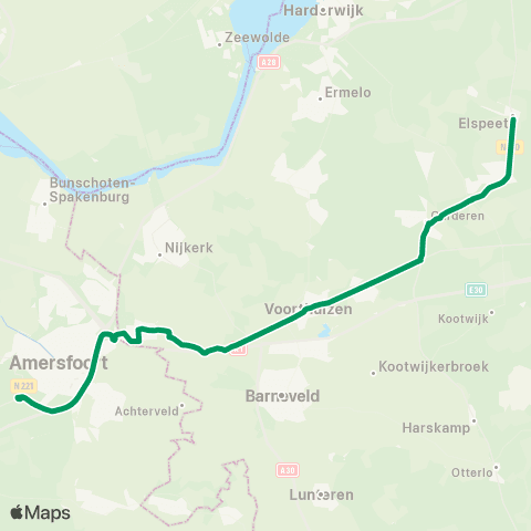 RRReis Elspeet - Hoornbeeck / Van Lodenstein map