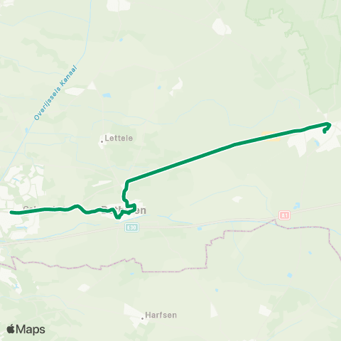 RRReis Deventer Colmschate - Holten De Waerdenborch map