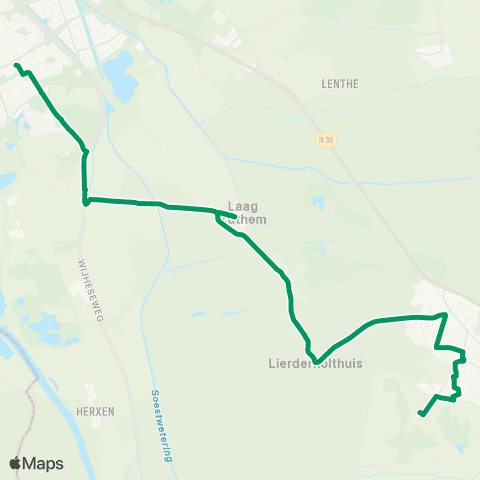 RRReis Zwolle Zuid - Heino map