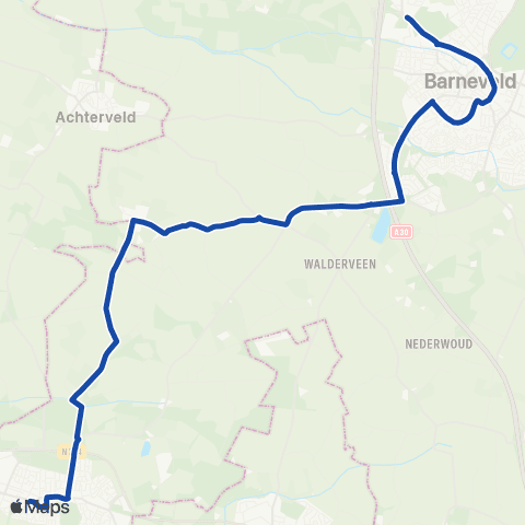RRReis Buurtbus Scherpenzeel - Barneveld map