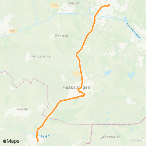 RRReis Hengelo - Eibergen map