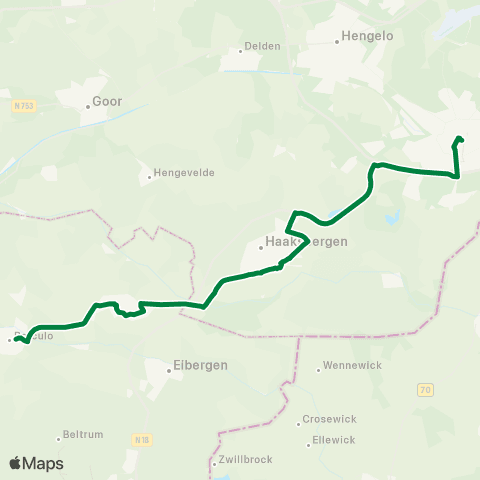 RRReis Borculo - Enschede map