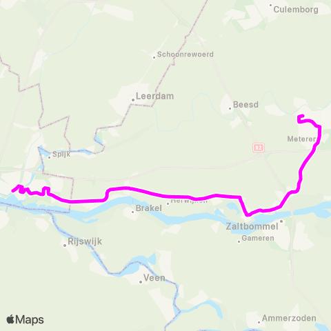 RRReis Geldermalsen - Gorinchem map