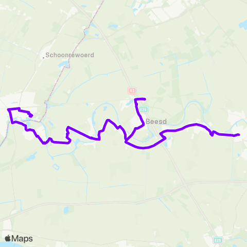 RRReis Geldermalsen - Leerdam (RsvRRR) map