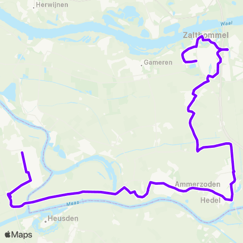RRReis Zaltbommel - Wijk en Aalburg (RsvRRR) map