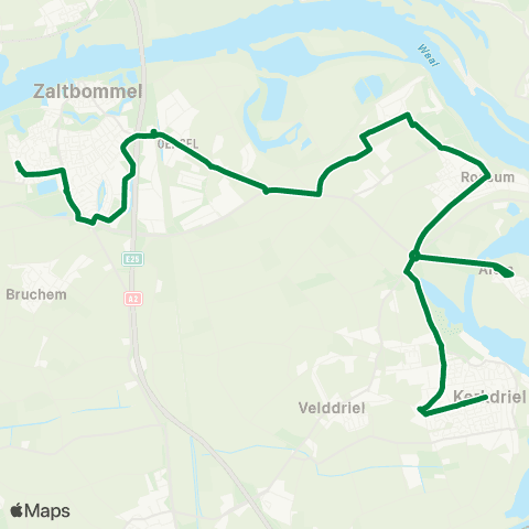 RRReis Kerkdriel - Zaltbommel map