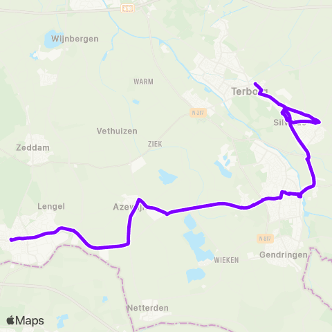 RRReis 's Heerenberg - Terborg (RsvRRR) map