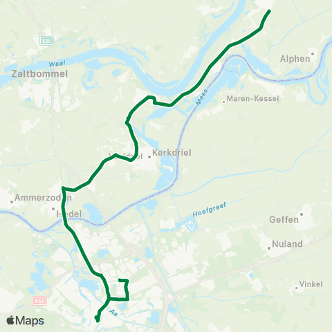 RRReis Dreumel - 's-Hertogenbosch map