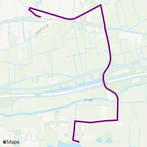 RRReis Aalst via Kesteren - Eldik map