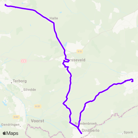 RRReis Zelhem via Dinxperlo - Aalten (RsvRRR) map