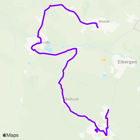 RRReis Neede via Borculo - Groenlo (RsvRRR) map