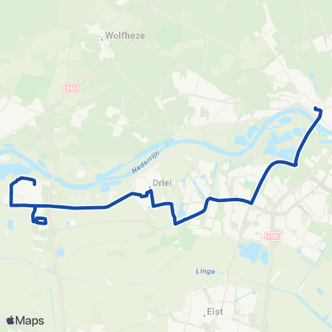 RRReis Heteren - Arnhem CS map