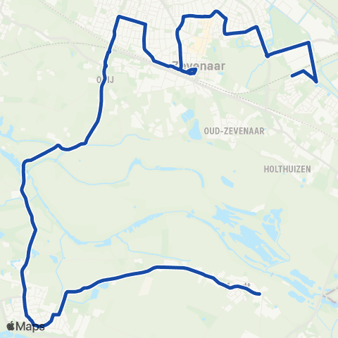 RRReis Aerdt - Zevenaar map