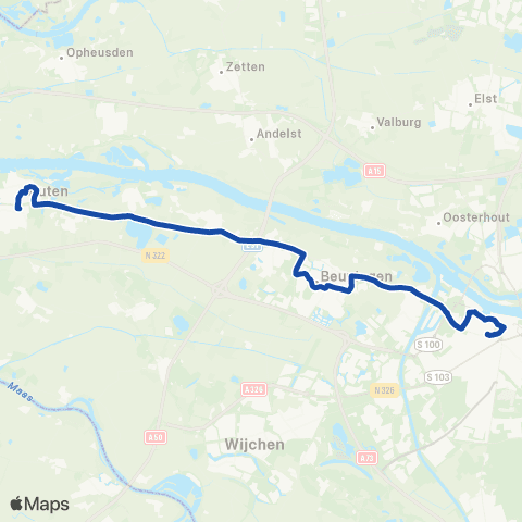 RRReis Nijmegen CS - Druten map
