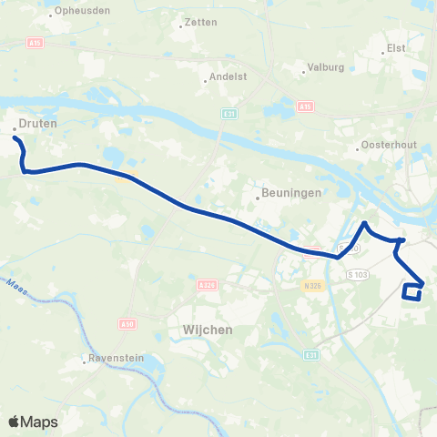 RRReis Druten - Nijmegen CS - Heijendaal map