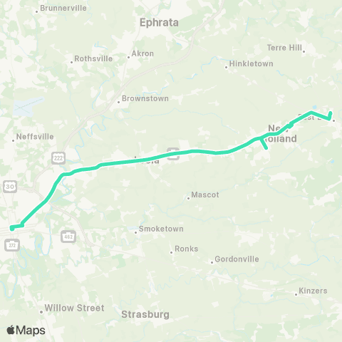RRTA New Holland map