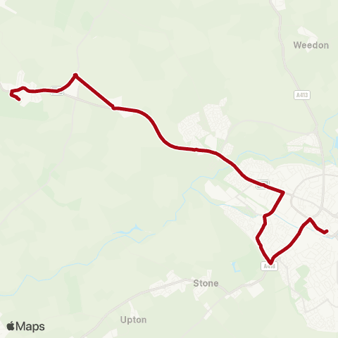 Red Rose Travel Aylesbury Bus Station - School map