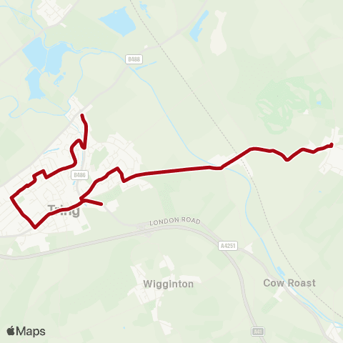 Red Rose Travel Pond - Elizabeth Drive map