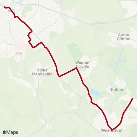 Red Rose Travel Aylesbury Bus Station - Main Point map