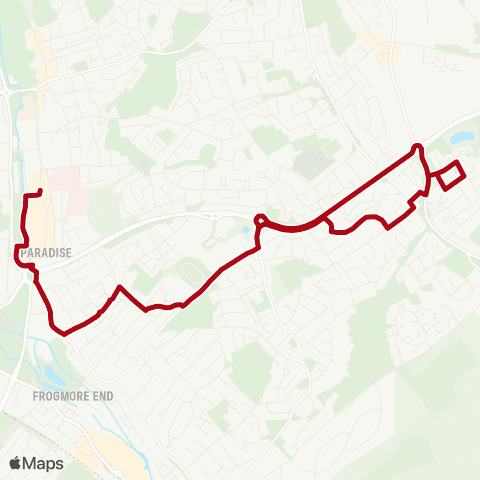 Red Rose Travel Corner Hall - Marlowes map