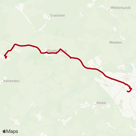 Red Rose Travel School - Aylesbury Bus Station map
