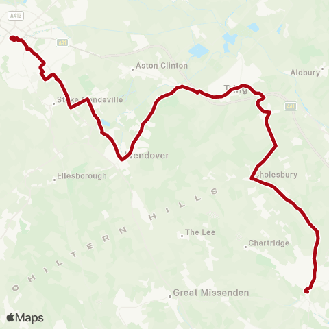 Red Rose Travel Aylesbury Bus Station - Broadway map