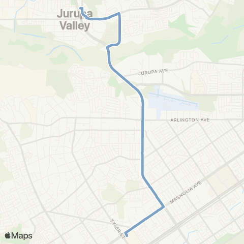 Riverside Transit Agency Galleria-Pedley map