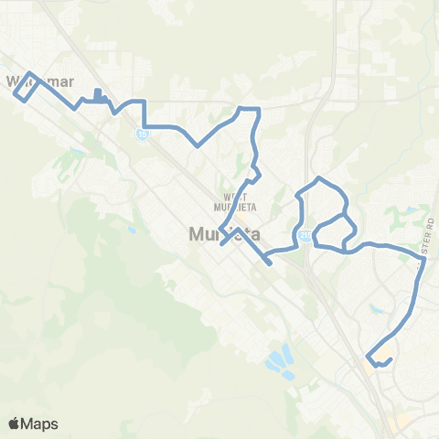 Riverside Transit Agency Temecula - Murrieta - Wildomar map