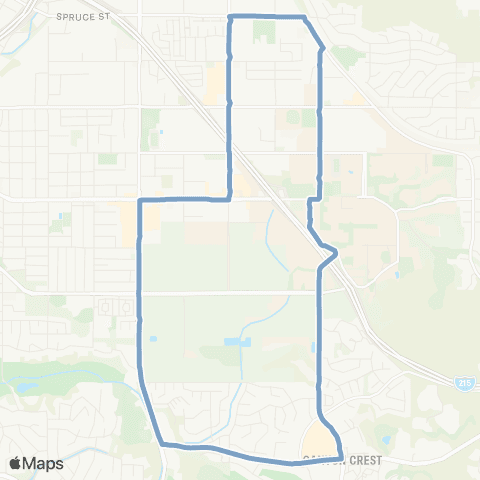 Riverside Transit Agency UCR - Canyon Crest Towne Centre map