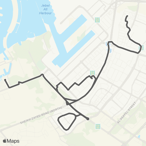 RTA Jebel Ali Waterfront, Veneto - Parco Hypermarket map