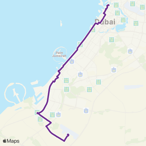 RTA Al Ghubaiba Bus Sta - Ami Airport (Ptb) map