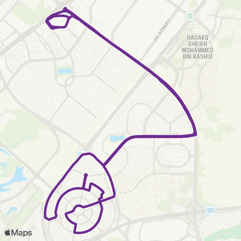 RTA MOE MS - Jumeirah Village Circle map