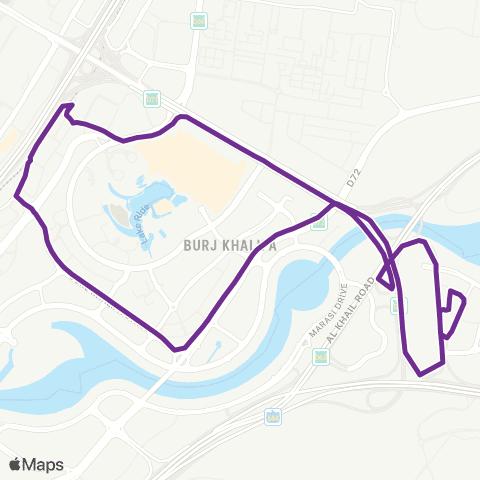 RTA Dubai Mall MS - Dubai Design District map
