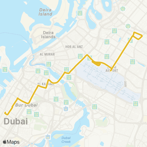 RTA Al Wasl Park - Qusais Ind'L Area map