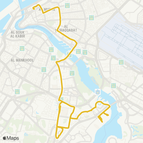 RTA Gold Souq Bus Station - Creek MS map