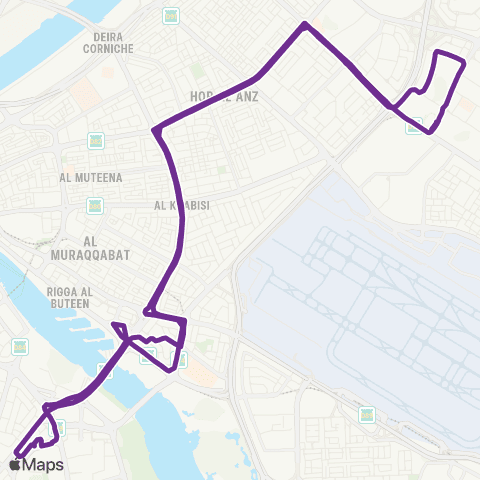 RTA Oud Metha Bus Station - Al Nahda 1 map