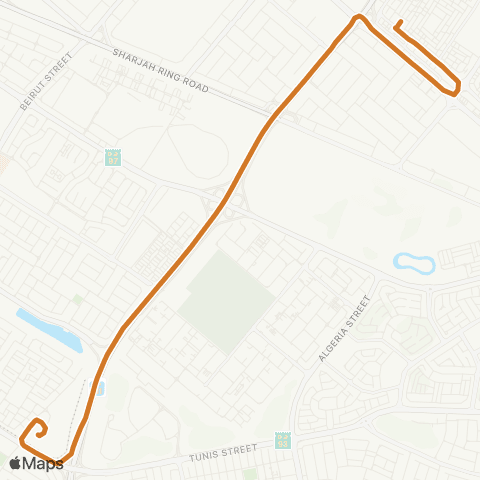 RTA Etisalat MS - Muwailah Bus Station map