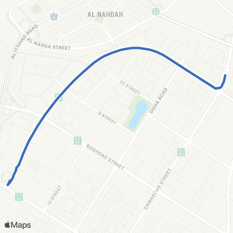 RTA Stadium Bus Sta - Qusais Ind'L Area 4 map