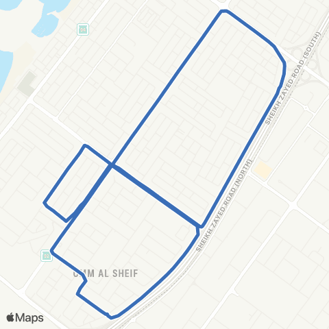 RTA Equiti MS - Al Wasl map