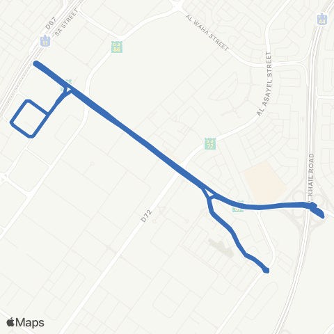 RTA Onpassive Bus Terminus - Al Khail Gate map