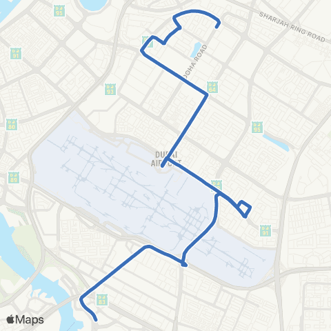 RTA Dubai Festival City - Al Nahda 2 map