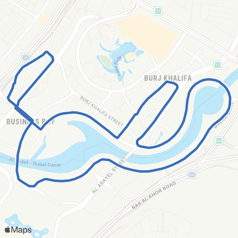 RTA Business Bay MS - Coral Tower map